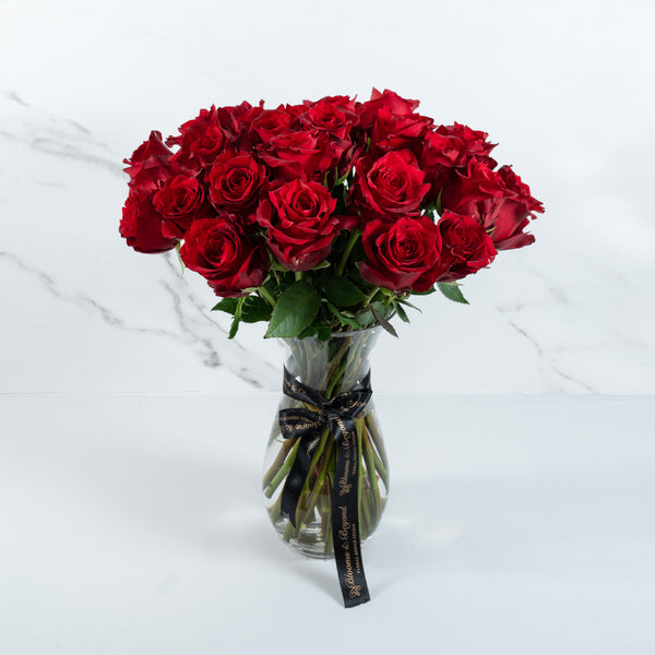 Valentine Roses in a Vase