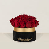 Round Velvet Rose Box